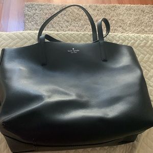 Reversible black and silver Kate spade purse